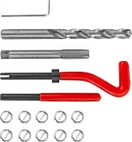 TRIS10125 Набор для восстановления резьбы M10x1.25, 15 предметов | код TRIS10125 | Thorvik