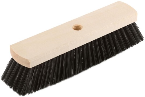 Щетка для пола деревянная овальная (тротуарная), 6-ти рядная, 275 мм | код 68044 | FIT фото 3