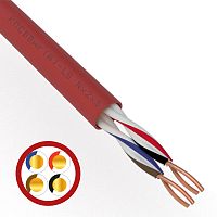 Кабель для пожарной сигнализации REXANT КПСВВнг(А)-LS 2x2x0,75 мм кв, бухта 200 м | код 01-4866 | REXANT