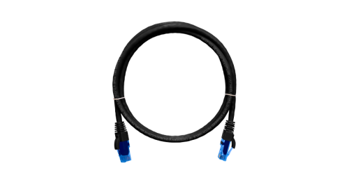 Коммутационный шнур NIKOMAX U/UTP 4 пары, Кат.6 (Класс E), 250МГц, 2хRJ45/8P8C, T568B, заливной, с защитой защелки, многожильный, BC (чистая медь), 24AWG (7х0,205мм), LSZH нг(А)-HFLTx, черный, 5м | код NMC-PC4UE55B-050-C-BK | NIKOMAX