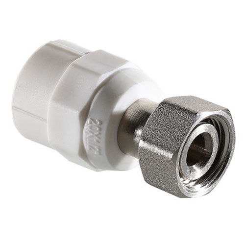 Соединитель PPR с накидной гайкой 20 х 1/2" конус | код. VTp.708.K.02004 | VALTEC Соединитель PPR с накидной гайкой 20 х 1/2" конус | код. VTp.708.K.02004 | VALTEC