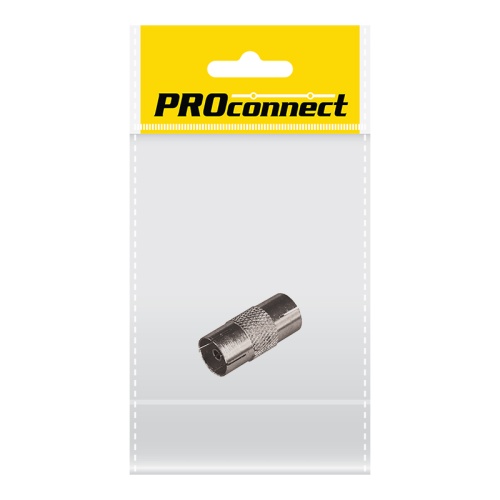 Переходник антенный, (гнездо TV - гнездо TV), (1шт.) (пакет) PROconnect | код 05-2301-4-7 | PROCONNECT Переходник антенный, (гнездо TV - гнездо TV), (1шт.) (пакет) PROconnect | код 05-2301-4-7 | PROCONNECT