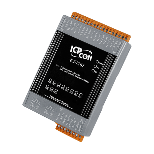 ET-7261 CR Ethernet I/O Module with 2-port Ethernet Switch, with 11-channels Relay (RoHS) | код 00-06100894 | ICP DAS