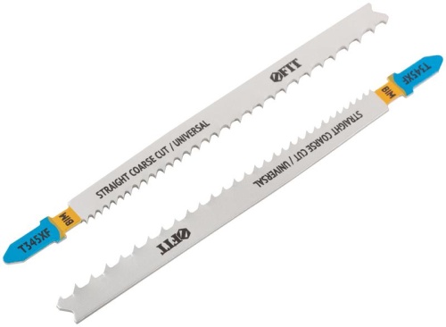 Полотно по дереву металлу пластмассе Bimetal фрезерованные зубья 132/106мм перемен. шаг (T345XF) (уп.2шт) FIT 40905 Полотно по дереву металлу пластмассе Bimetal фрезерованные зубья 132/106мм перемен. шаг (T345XF) (уп.2шт) FIT 40905