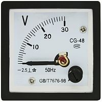 Вольтметр RUICHI 30В (48х48) | код 63945 | Ruichi