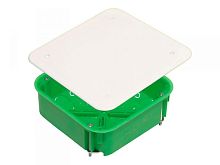 Коробка разветвительная для полых стен с крышкой, мет. лапки 104х104х43,5 мм индив. Упаковка | 100шт. | Hegel | код КР1201-И | HEGEL