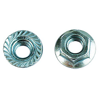 Гайка с насечкой, препятствующая откручиванию М8, нерж. сталь A4, DIN6923 | код CM100800INOX316L | DKC