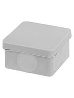 Распаячная коробка, двухкомпонентная, ОП 70х70х40 мм, IP66, 6 вх., серая, инд. штрихкод TDM | код SQ1401-2511 | TDM