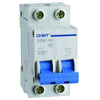 Автоматический выключатель DZ47-60 2P 2A 4.5kA х-ка C (CHINT) | код 188008 | CHINT