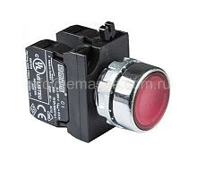 Кнопка нажимная круглая красная CM202DК (2НЗ) | код CM202DK | EMAS
