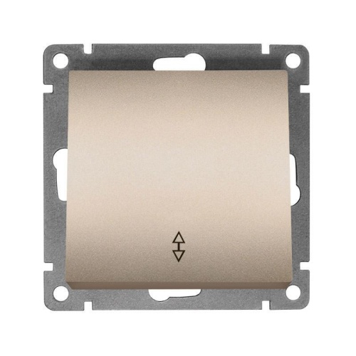 Переключатель проходной 1-кл. СП Афина 10А IP20 механизм шампань Universal A0025-Br Переключатель проходной 1-кл. СП Афина 10А IP20 механизм шампань Universal A0025-Br