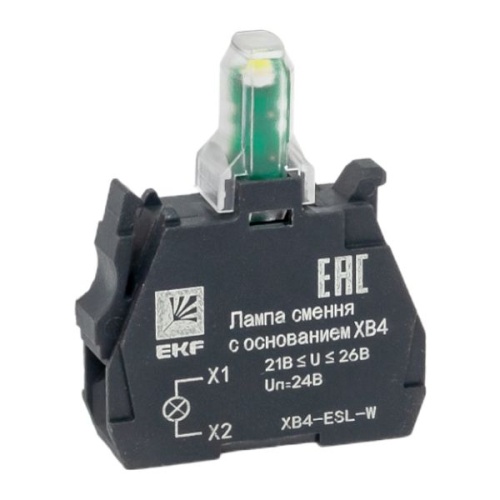 Лампа сменная c основанием XB4 белая 24В PROxima | код XB4-ESL-W | EKF фото 2