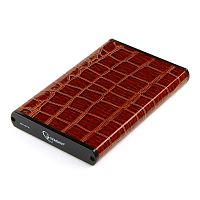 Внешний корпус 2.5 Gembird EE2-U3S-70L-BR, коричневый, USB 3.0, SATA, металл+кожзам, блистер | код EE2-U3S-70L-BR | Gembird
