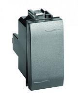 Двухполюсный выключатель, черный, 1мод. | код 77131N | DKC