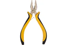 Плоскогубцы комбинированные ''мини'' Профи, никелированное покрытие, черн.-желт.мягк. ручки 125 мм | код 51632 | FIT