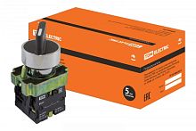 Перекл. 2 полож. SB2-BD25 с фиксацией, 1НО+1НЗ, стандарт., d22 мм, черный, IP40 TDM | код SQ0703-0010| TDM