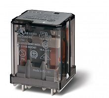 Силовое электромеханическое реле, монтаж на печатную плату, 2CO 16A, контакты AgCdO, катушка 60В АC, степень защиты RTI, опции: нет | код 622280600000 | FINDER