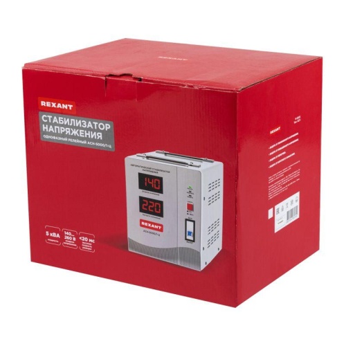 Стабилизатор напряжения АСН-5000/1-Ц Rexant 11-5005 фото 6