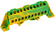 TEKFOR Шина PE земля в комб. изол. Стойка 6х9-11-ЖЗ IEK | код TF-NN10-11-DP-K52 | IEK