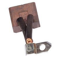 Графитовая щетка для электродвигателя двухпроводная с изолятором RUICHI, 32 мм, боковое присоединение, Cu-C | код 109911 | Ruichi