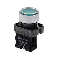 Кнопка плоская зеленая, 1NO, IP67, металл MTB2-BAF31 | код 132647| MEYERTEC
