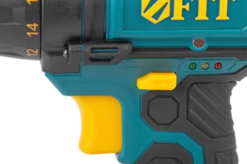 Дрель-шуруповерт аккумуляторная 18В 0-450/1550об/мин 29Нм 2 (Li-Ion) 1.3А.ч FIT 80199 фото 3
