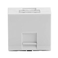 Вставка 45x45 для 1 модуля Keystone, наклонная (аналог Mosaic), цвет белый | код RNW451AWH | DKC