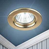 Светильник ST1 GD 50Вт MR16 12В точечный штампован. зол. ЭРА C0043798