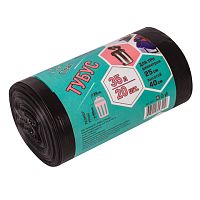 Мешки для урн, черные, в рулоне 20 шт., 35 л 42х70 см, диаметр 25 см, высота 40 см, КБ Tubus , 3217 | код 604938 | КОНЦЕПЦИЯ БЫТА