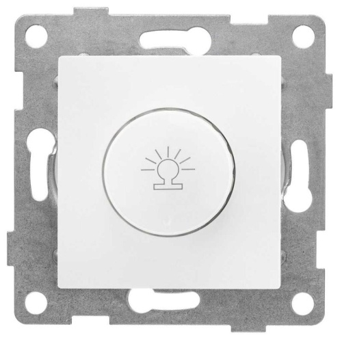Механизм диммера СП Bravo 500Вт с накладкой и воротком бел. | код С10Д6-001 | GUSI