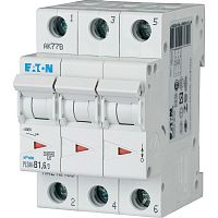 Авт. выключатель PLSM-C1,6/3, 3P, 1.6A, хар-ка C, 10kA, 3M | код 242461 | EATON