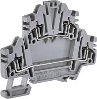 Клемма пружинная двухуровневая ЕSP2-HMD.2N (2,5 мм2, серая) | код 003903184 | ETI