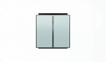 Клавиша для 2-клавишного механизма выключатель+переключатель арт.8142, серия SKY, цвет серебристый алюминий 8542 PL | код 2CLA854200A1301 | ABB