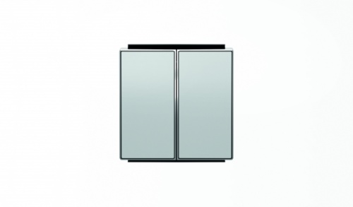 Клавиша для 2-клавишного механизма выключатель+переключатель арт.8142, серия SKY, цвет серебристый алюминий 8542 PL | код 2CLA854200A1301 | ABB