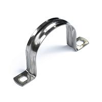 Скоба металлическая двухлапковая СМД(INOX) d48-50 мм (10шт/150шт уп/кор) Промрукав | код PR08.20755 | ПРОМРУКАВ