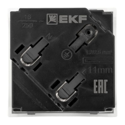 Розетка 45х45 с зазем. 45 градусов, быстрозажимные клеммы, белая EKF | код E2MR16-028-10-45-SL | EKF фото 4 Розетка 45х45 с зазем. 45 градусов, быстрозажимные клеммы, белая EKF | код E2MR16-028-10-45-SL | EKF фото 4