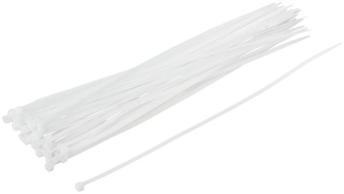 Хомуты нейлоновые, белые для проводов, 50 шт., 300X3 | код 60423 | FIT фото 2 Хомуты нейлоновые, белые для проводов, 50 шт., 300X3 | код 60423 | FIT фото 2