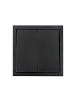 Выключатель 2-кл СП ZIMA IP20 10А безвинт. зажим черн. бархат LEZARD 704-4288-101QC