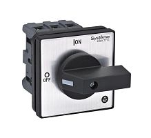 ВЫКЛЮЧАТЕЛЬ-РАЗЪЕДИНИТЕЛЬ 3P 32A С ЧЁРНОЙ РУКОЯТКОЙ НА ДВЕРЦУ 4 ВИНТАМИ | код MSD32320B | Systeme Electric