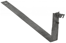 Дер. пр. кр. 6-10мм чер. кр. L=380мм оц. сталь TD IEK | код ZDP80-13-5-16-380 | IEK