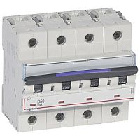 Выключатель автоматический четырехполюсный DX3 50А D 50кА (6 мод) | код. 410231 |  Legrand 