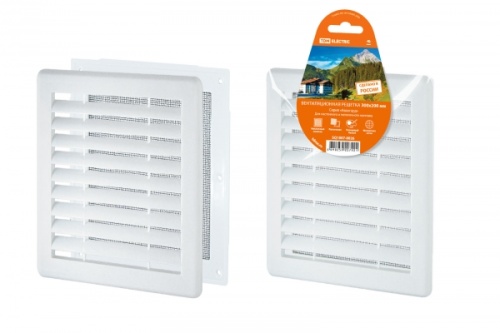 Решетка разъемная с москитной сеткой, 300х200 TDM | код SQ1807-0026 | TDM