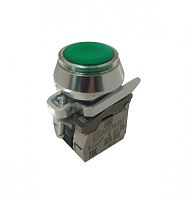 Выключатель Briswik КЕ 171/3м -ЛС 24В зеленый 0но+2нз цилиндр с подсветкой IP66 УХЛ2 10А | код aT-EB-6Ai-3323 | Briswik