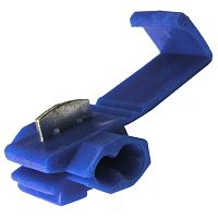 Скотчлок врезного типа RUICHI CW-2, 15 А, 22-18 AWG, 1,0-2,5 мм?, синий | код 67749 | Ruichi