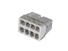 Строительно-монтажная клемма СКМ EU2.5-428 8 отверстия (0.75-2.5мм2) HLT | код 081-20-25 | HLT