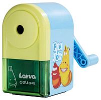 Точилка для карандашей механическая Deli E0641L Larva 1 отверстие пластик ассорти | код 1658067 | DELI