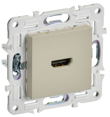 SKANDY Розетка HDMI SK-H01B бежевый IEK | код SK-H10-K10 | IEK SKANDY Розетка HDMI SK-H01B бежевый IEK | код SK-H10-K10 | IEK