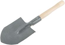 Лопатка туристическая 150х215х550мм с деревянным черенком 77233