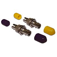 Адаптер оптический LANMASTER ST, SM, дуплексный | код LAN-2ST-AM-SM | LANMASTER