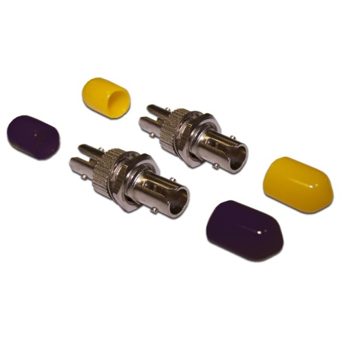 Адаптер оптический LANMASTER ST, SM, дуплексный | код LAN-2ST-AM-SM | LANMASTER